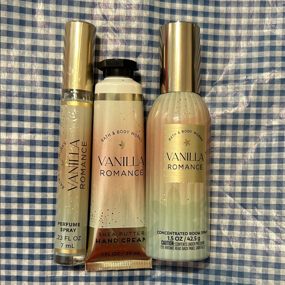 Bath & Body Works Vanilla Romance Set